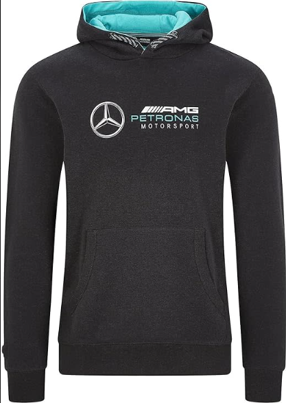 Mercedes-AMG Petronas Motorsport Logo Hooded Sweat 2020 Black-Fanwear