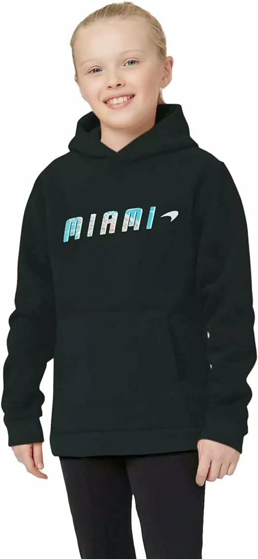 Mclaren Kids Miami Palm Graphic Hoodie Black 2022-Fanwear