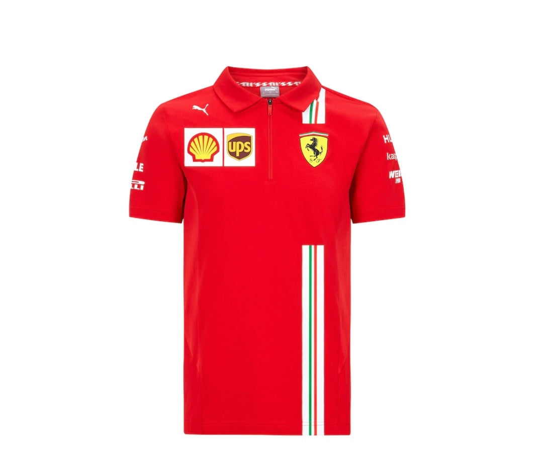Scuderia Ferrari Men's Polo 2021 Red-RP Teamwear