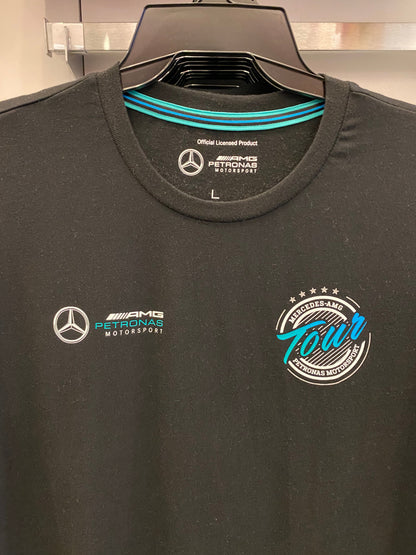 Mercedes-AMG Petronas Motorsport Mens Tour T-Shirt 2019 Black - Fanwear