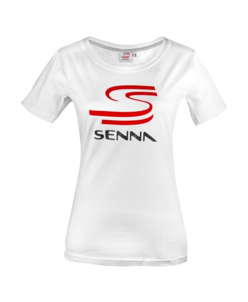 Ayrton Senna Women's T-Shirt Double S White