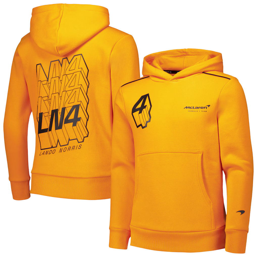 Mclaren Kids Core Driver Hoodie Lando Norris Autumn Glory 2025-Fanwear