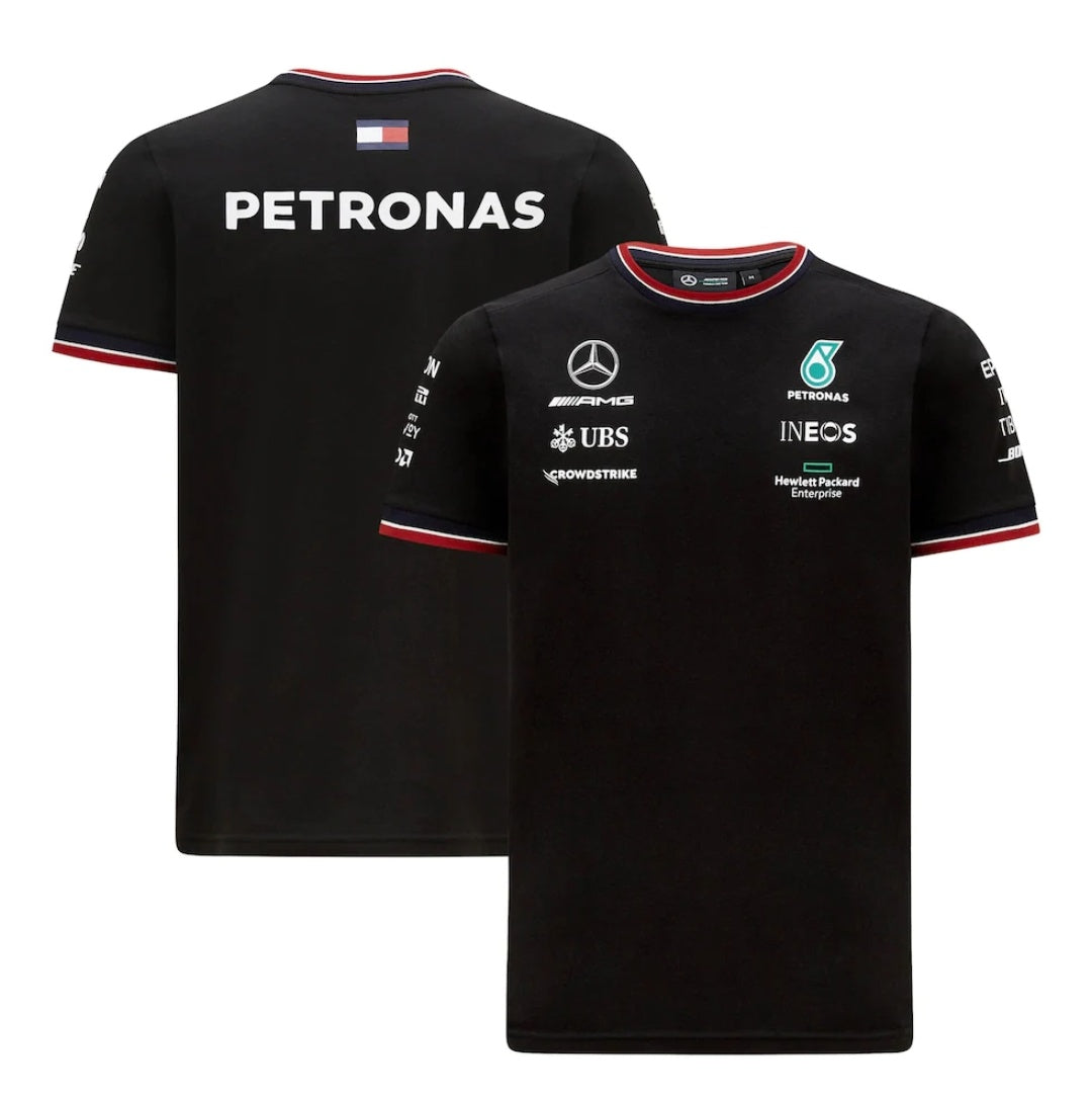 Mercedes-AMG Petronas Formula 1 Team Men's Driver T-Shirt 2021 Black-RP Teamwear