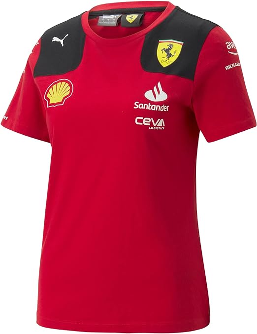 Scuderia Ferrari Women's Team T-Shirt Red 2023-RP Teamwear