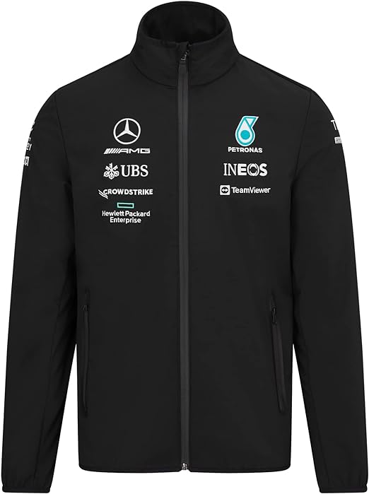 Mercedes-AMG Petronas Formula 1 Team Men's Softshell Jacket 2022-RP Teamwear
