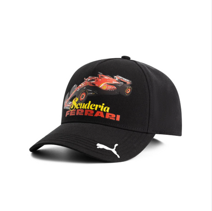 Scuderia Ferrari Graphic Car Black Cap 2025-Fanwear