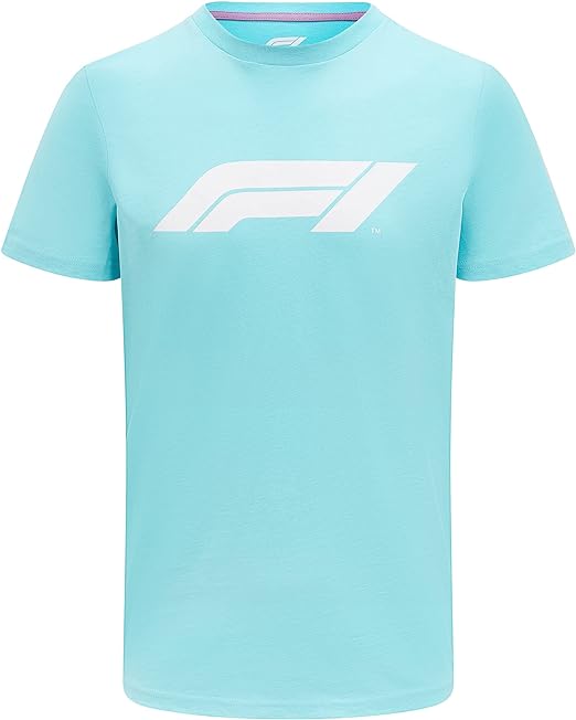 F1 Men's Pastel Miami T-Shirt Blue-Fanwear