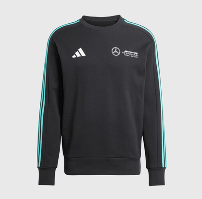 Mercedes Men's Logo Sweat Top Black 2025-Fanwear