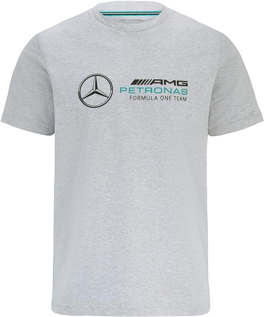 Mercedes-AMG Petronas Formula 1 Team Large Logo T-Shirt Grey 2023-Fanwear