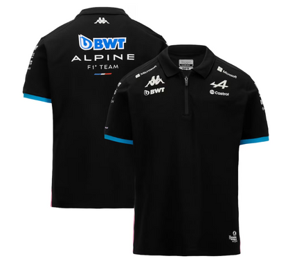Alpine Men's Team Polo Black 2024-RP Teamwear