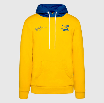 Ayrton Senna Men's Seek Your Truth Circle Hoodie Yellow 2025-Fanwear